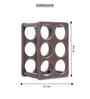 Studio Premium Faux Leather Wine Rack | Modern Vertical/Horizontal 6-Bottle Wine Holder