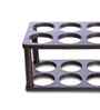 Studio Premium Faux Leather Wine Rack | Modern Vertical/Horizontal 6-Bottle Wine Holder