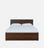 Aarya Queen Size Bed in Sandal Wood Finish with Box Storage