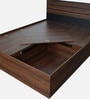 Aarya Queen Size Bed in Sandal Wood Finish with Box Storage