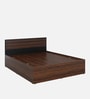 Aarya Queen Size Bed in Sandal Wood Finish with Box Storage