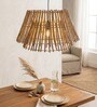 Aattur Handcrafted Rattan/Wicker Pendant Lamp Hanging Light Natural