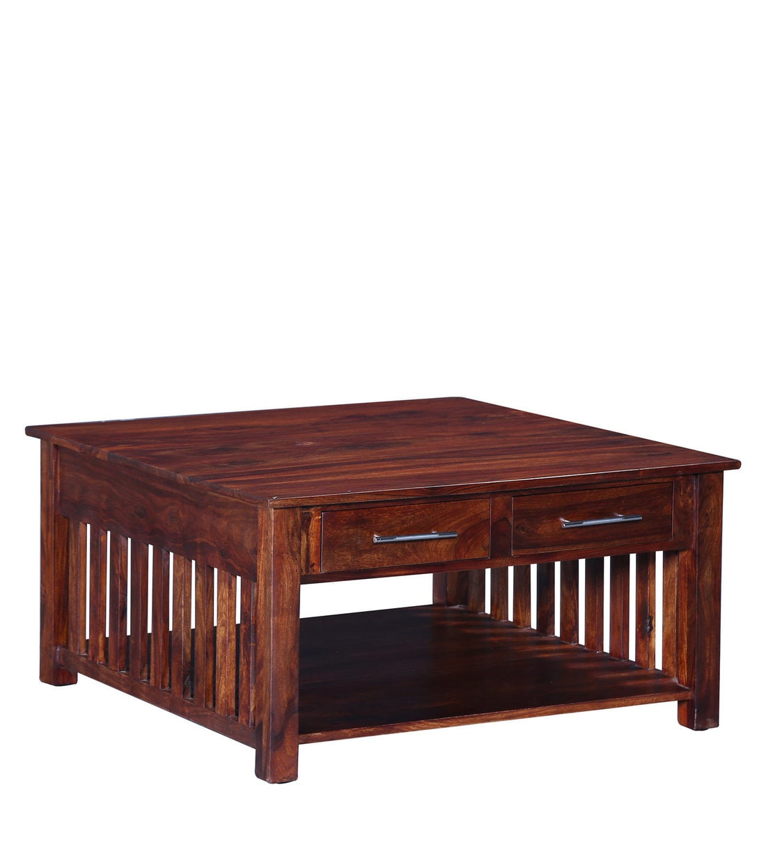 Buy Abbey Solid Wood Coffee Table in Honey Oak Finish By Woodsworth Online Square Coffee