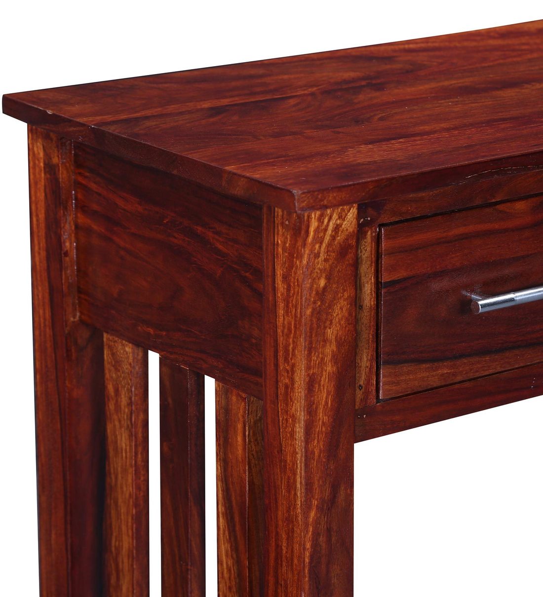 Buy Abbey Solid Wood Console Table in Honey Oak Finish Woodsworth By