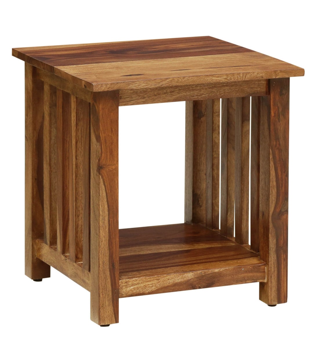 Buy Abbey Solid Wood Night stand in Rustic Teak Finish Woodsworth By