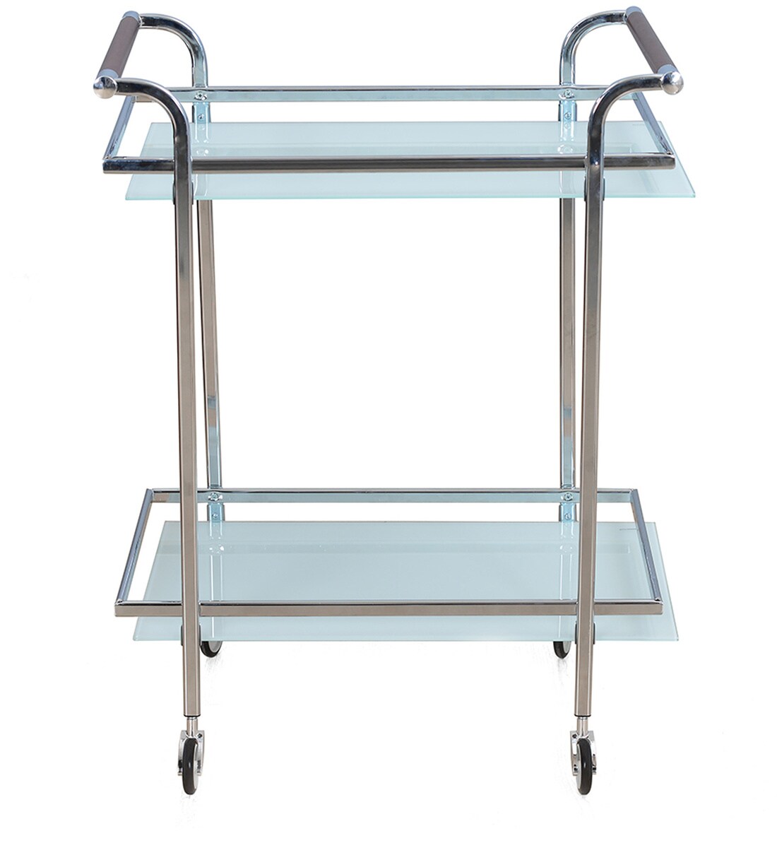 Buy Abelia Metal Bar Trolley in White Colour By Home Online Bar