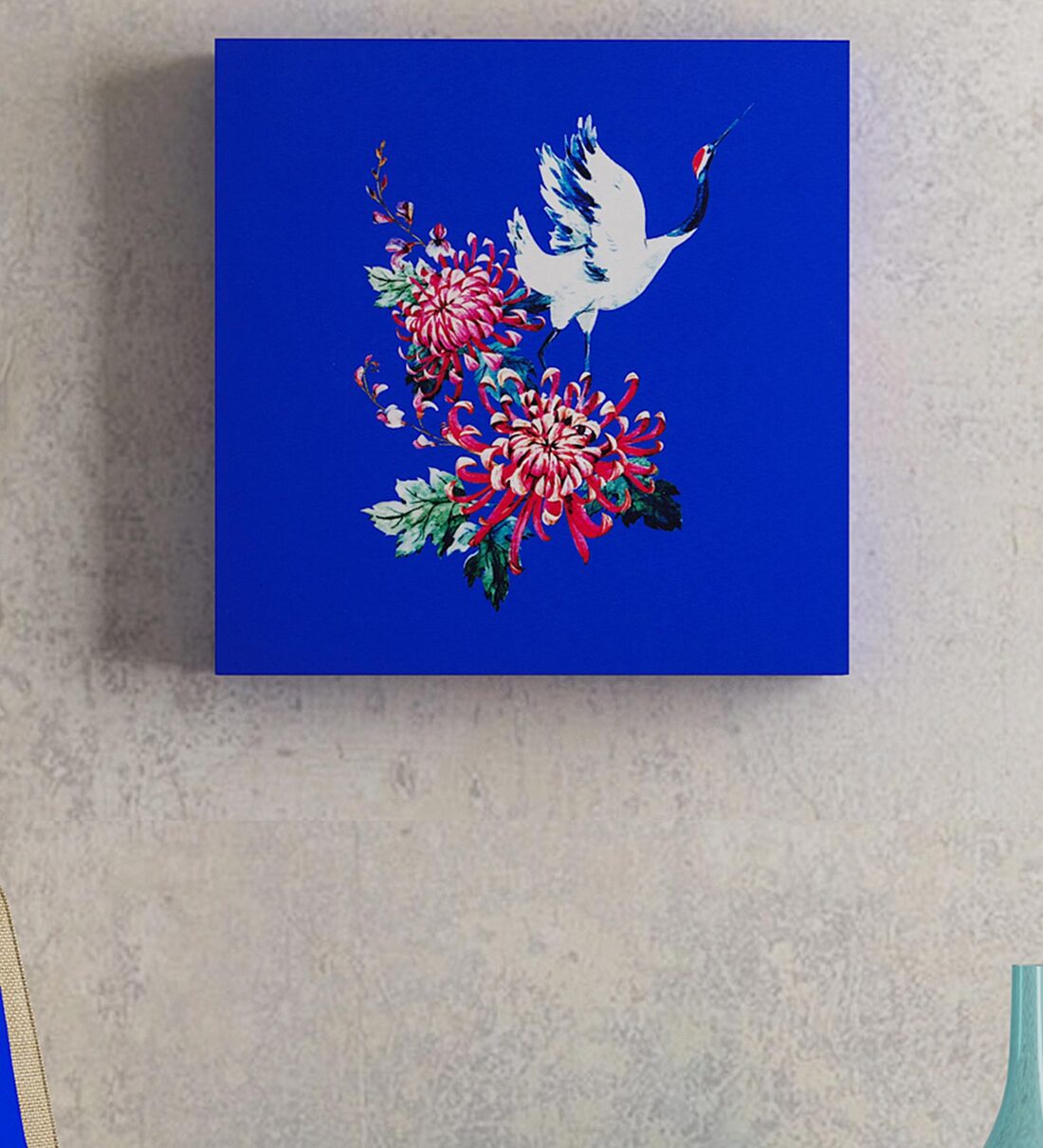 Buy Abstract Blue MDF Wood Framed Wall Art Online Wooden Wall Art