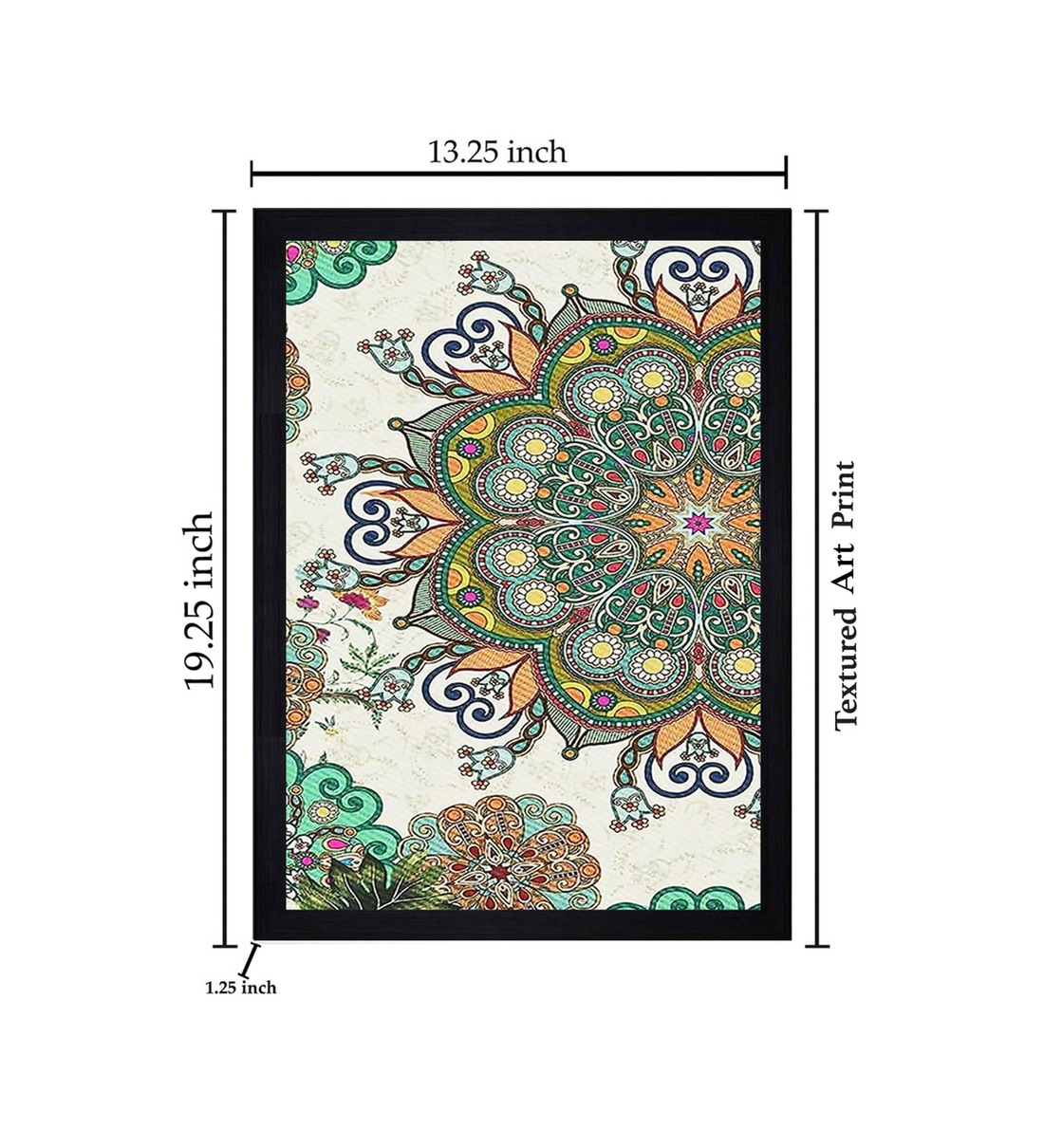 Buy Abstract Mandala Texture Paper Framed Art Print by Cheque Decor Online Abstract Art Prints