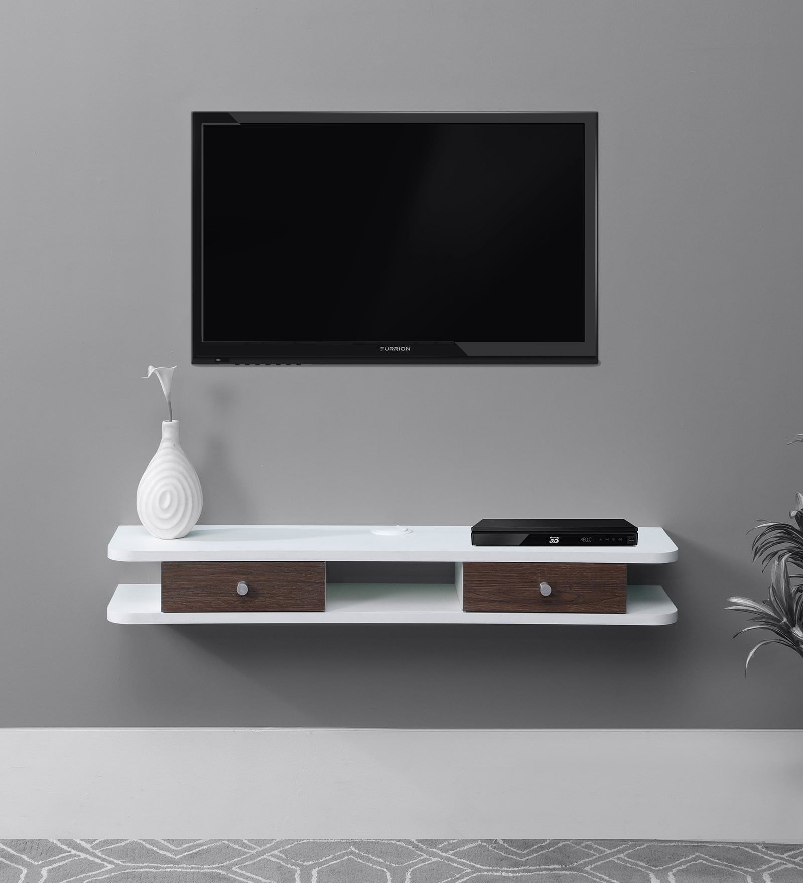 Takashi TV Console for TVs up to 36" in White Finish