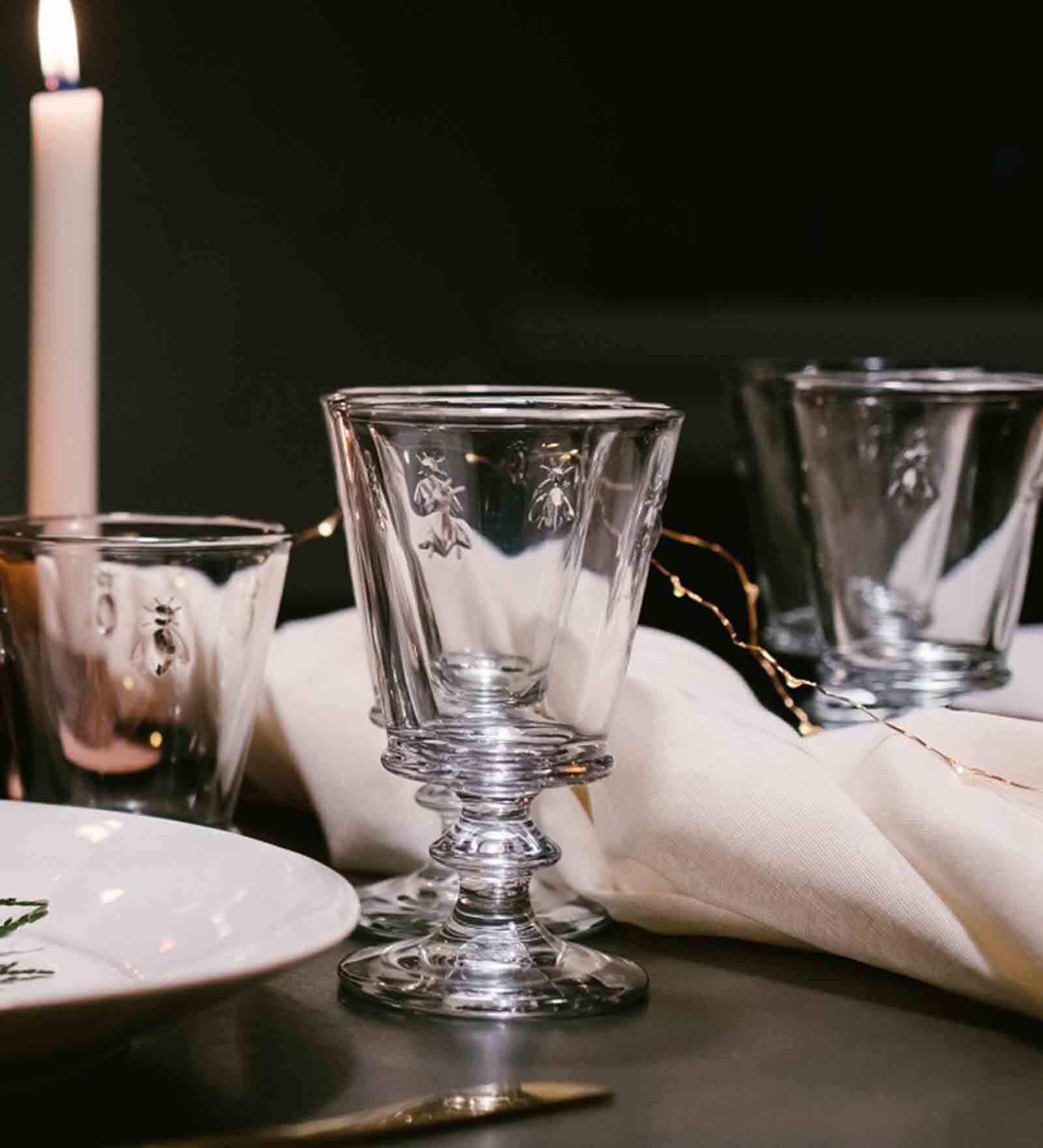Abeille Transparent Glass ( Set of 6 ) Wine Glasses