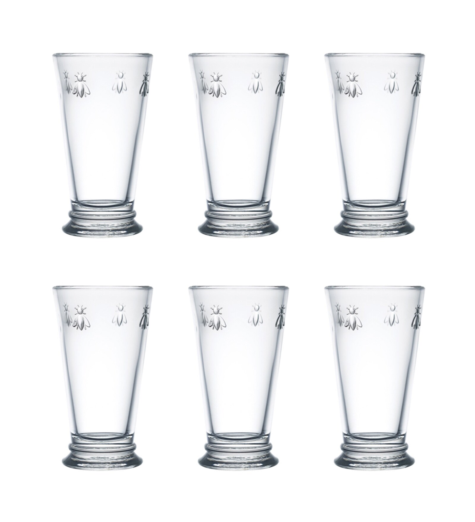 Buy Abeille Transparent Glass ( Set of 6 ) Long Drink Glass at 10 OFF