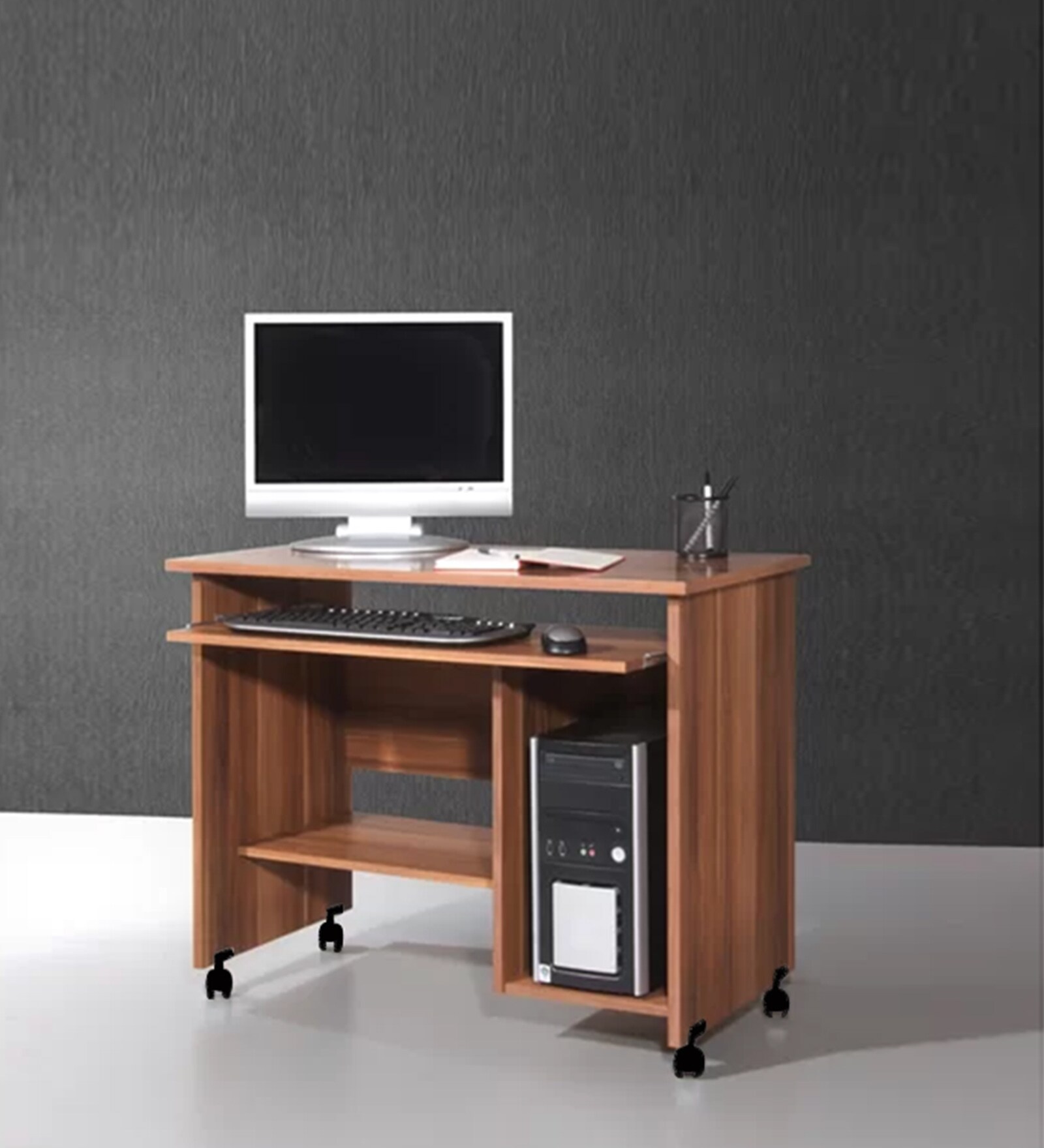 Abigali Computer Table in Choco Walnut Colour