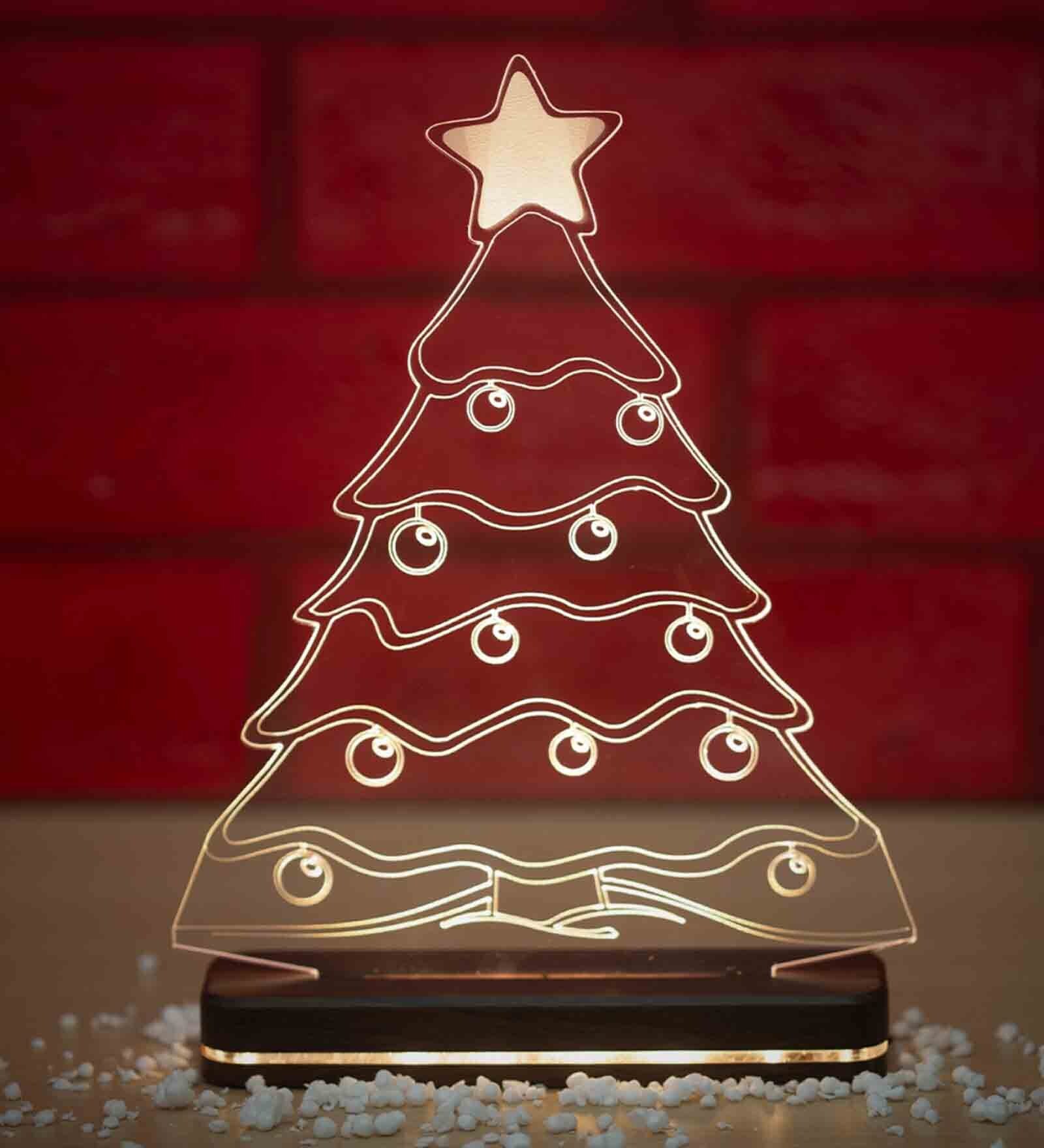 ABS Plastic Christma Tree Table LED Lights