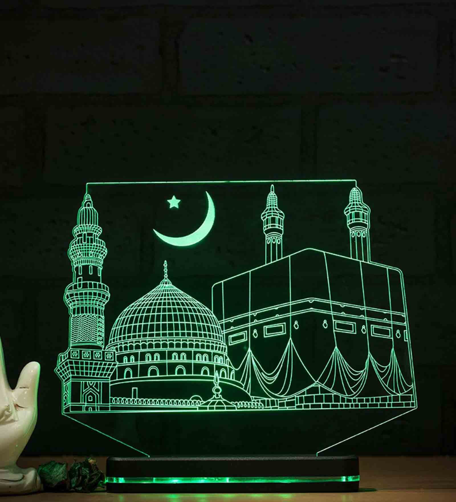 ABS Plastic Mecca Madina  Table LED Lights