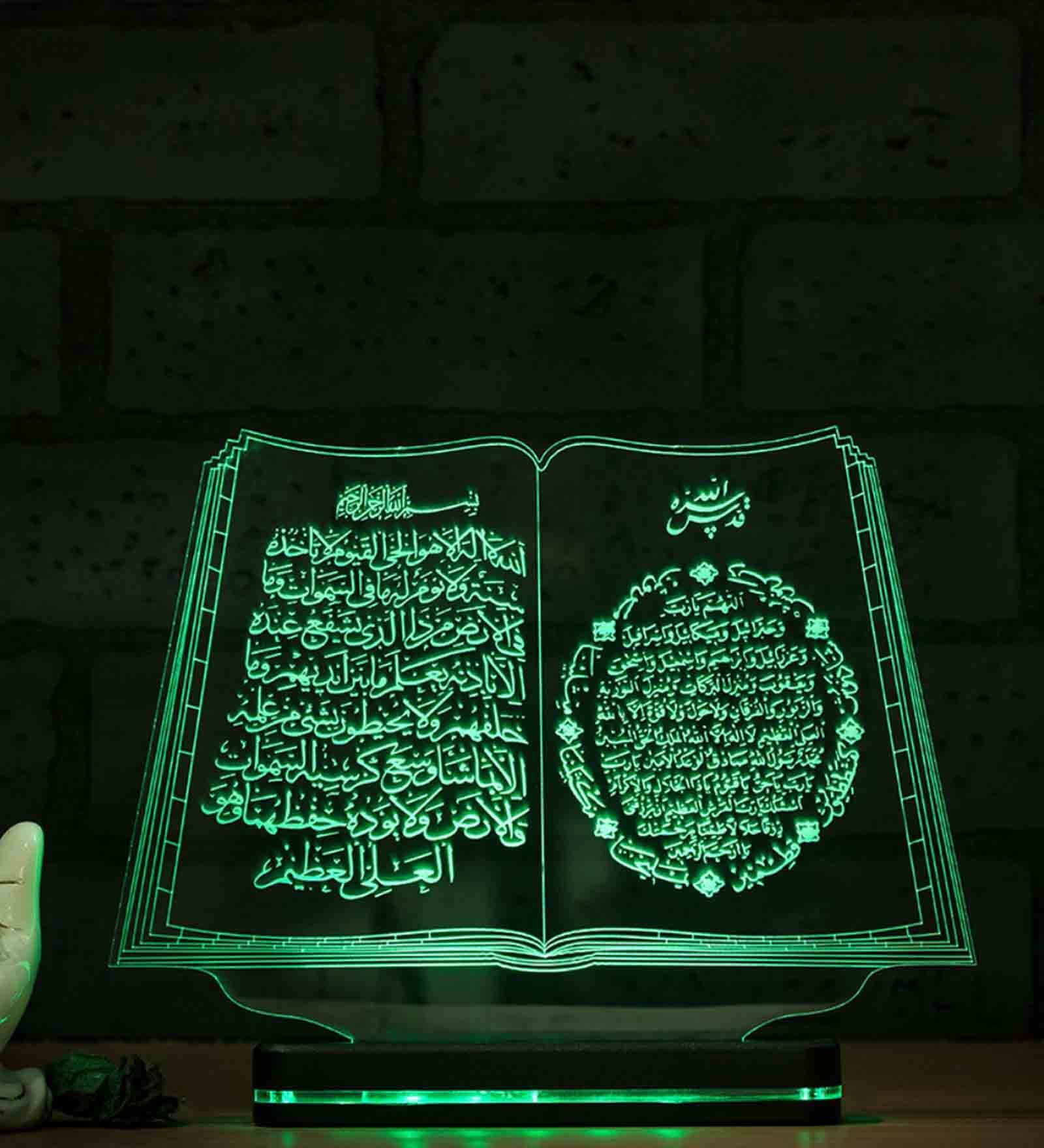 ABS Plastic Quran  Table LED Lights