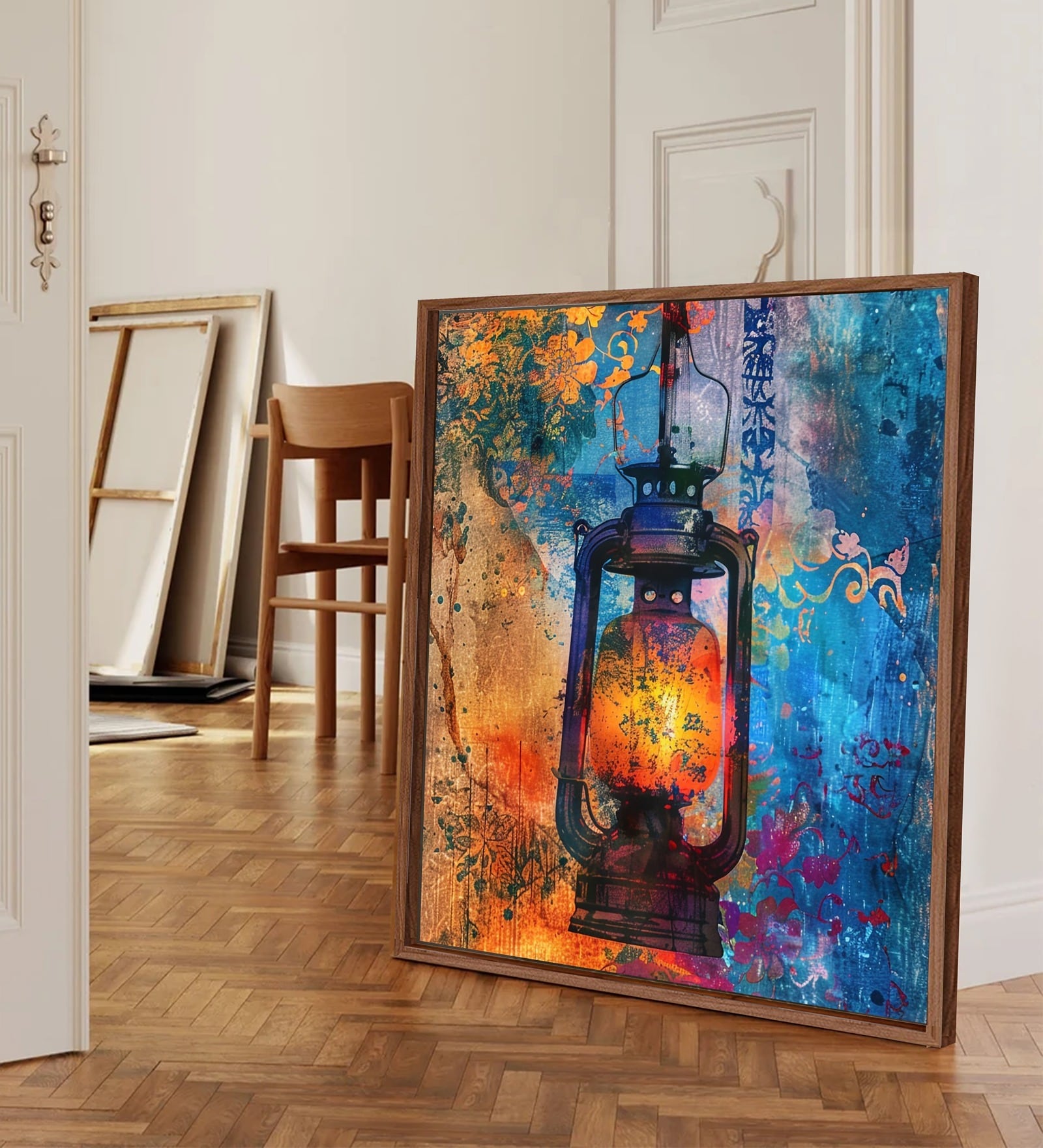 23 Inches  Canvas Framed Wall Art Printed Pinting