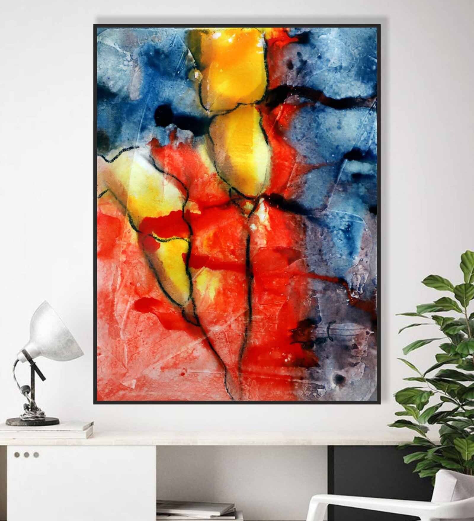 Buy Beautiful Multicolour Canvas Framed Art Print at 7 OFF by THE ART