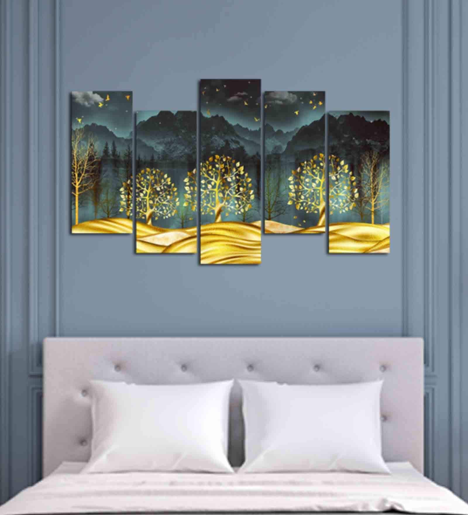 Abstract Eye Wall Mdf Art Panels Set of 5 Frames