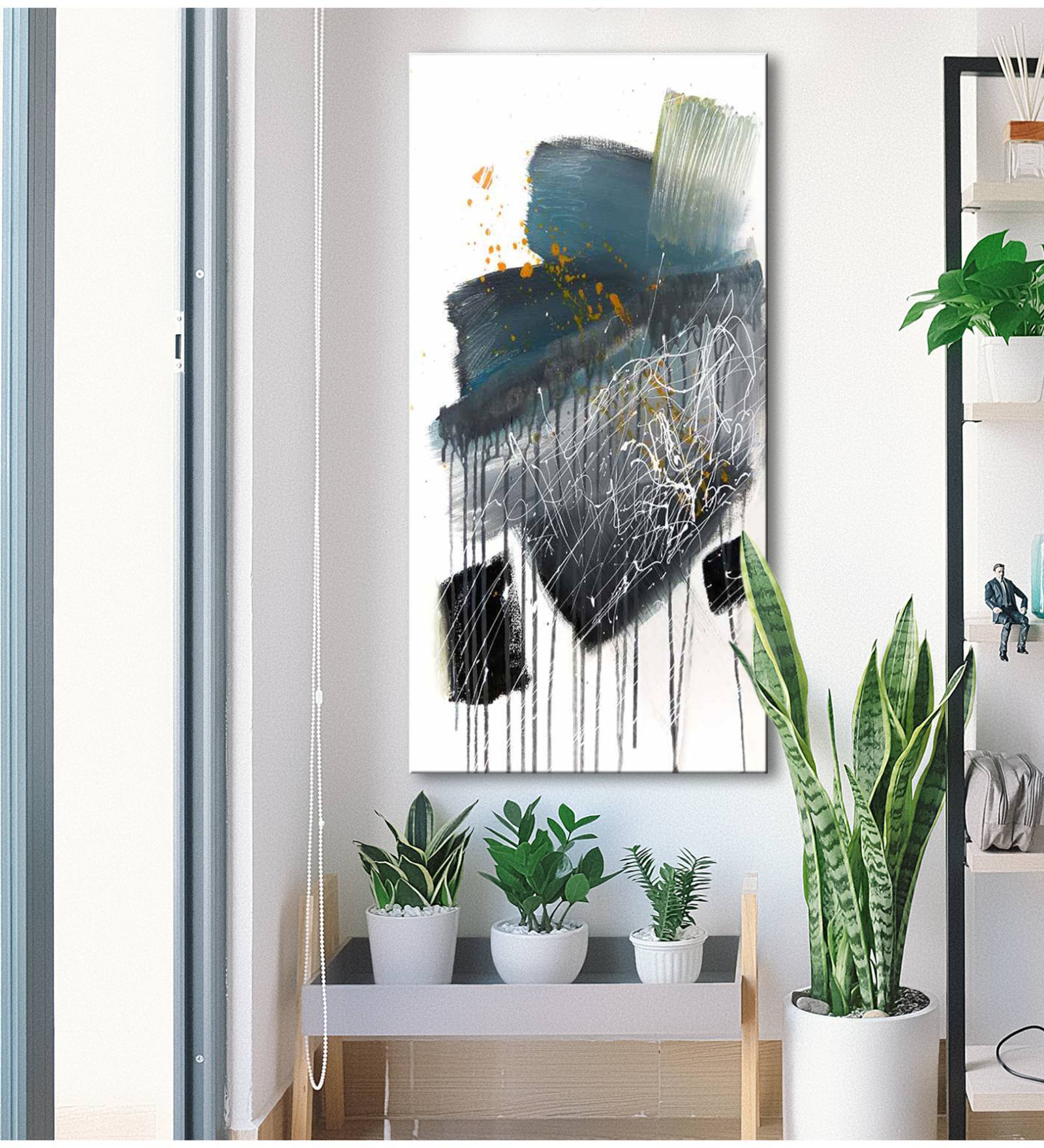 Line Modern Art Canvas Wall Art Print