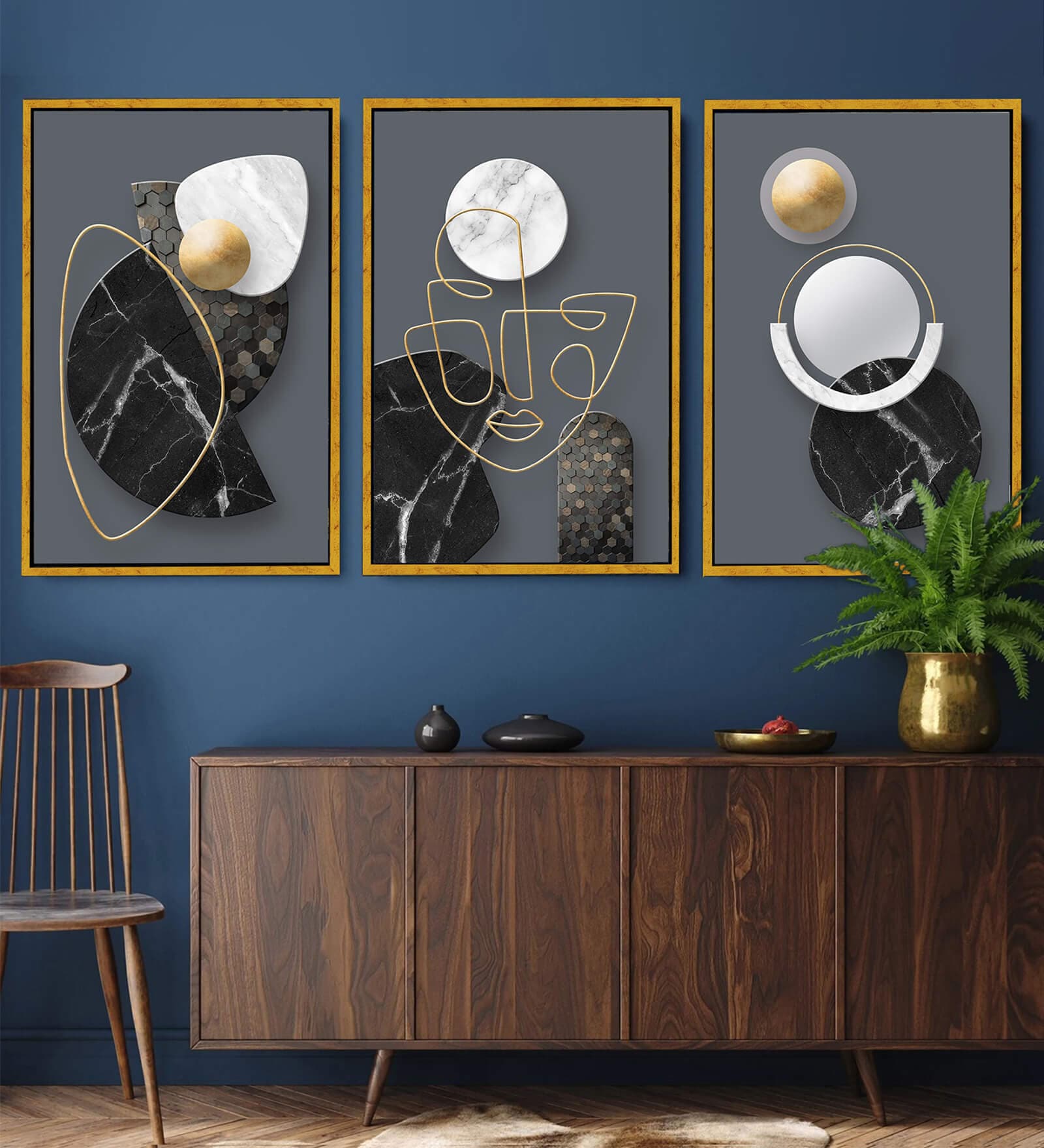 Abstract Marble Curves Geometric Wall Art Fine Art Framed Wall Art Prints Canvas Prints