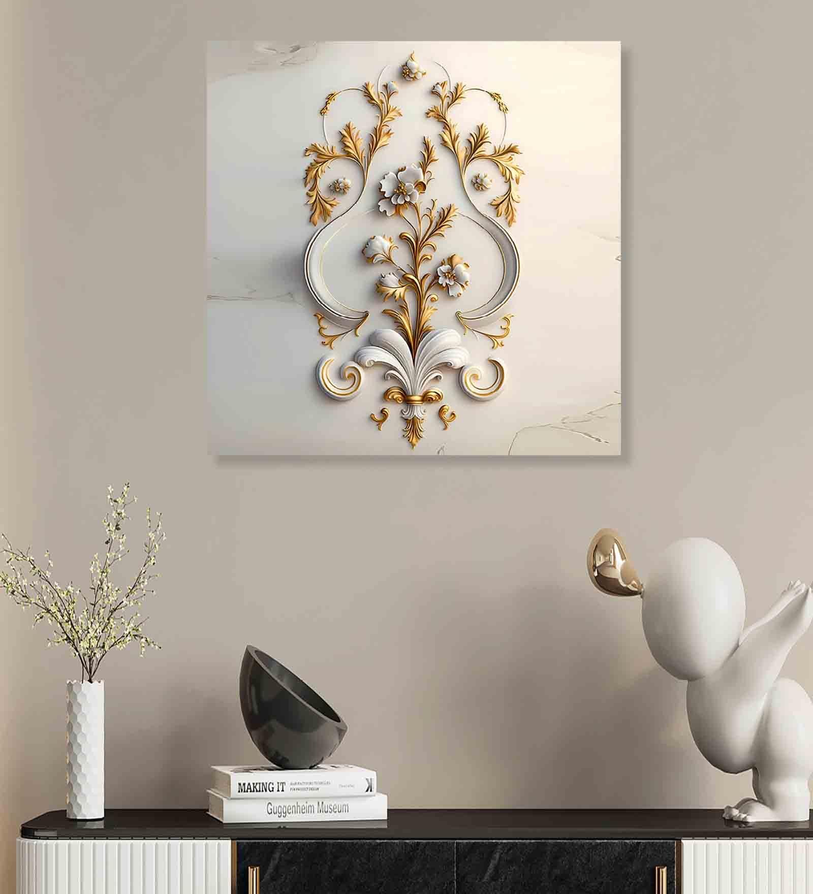 Abstract Multicolour Canvas Framed Wall Painting