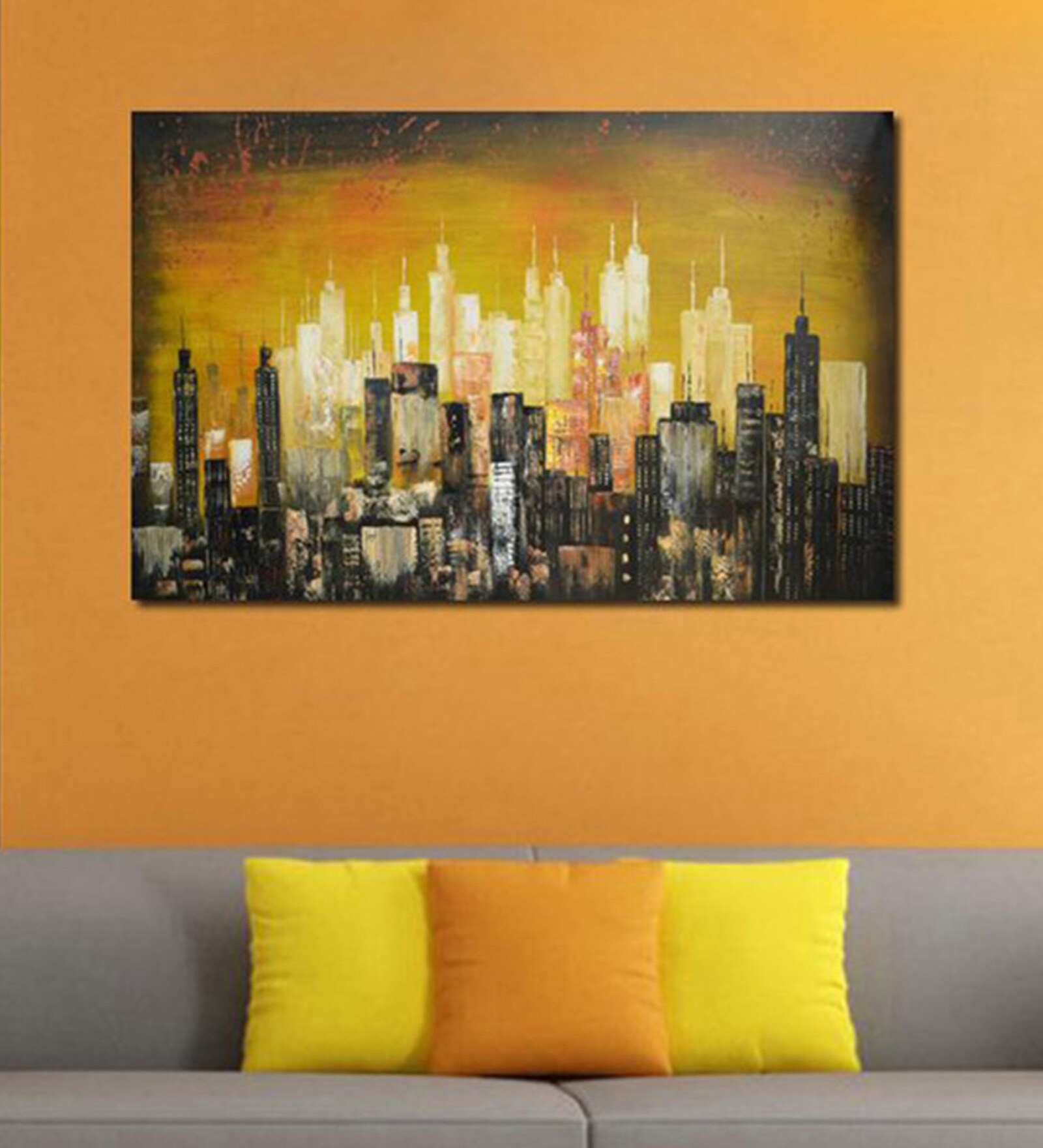 Buy Abstract Tree Cotton Canvas 35 x 24 Inch Wooden Framed Digital Art