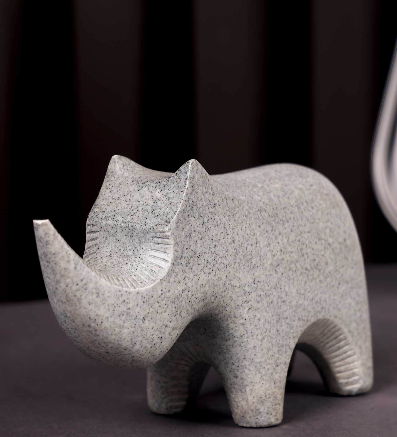 Abstracta Grey Rhino Resin Artifact (Grey) Abstracta Grey Rhino Resin Artifact (Grey)