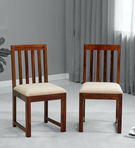 2 wood chairs