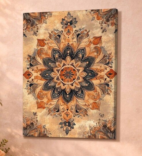 Abstract Mandala Vastu Stretched Canvas Painting