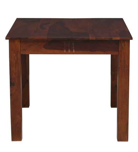 Buy Abbey Solid Wood Four Seater Dining Table in Honey Oak Finish