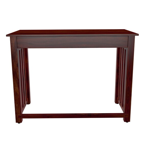 Buy Abbey Solid Wood Writing Table in Honey Oak Finish Woodsworth By