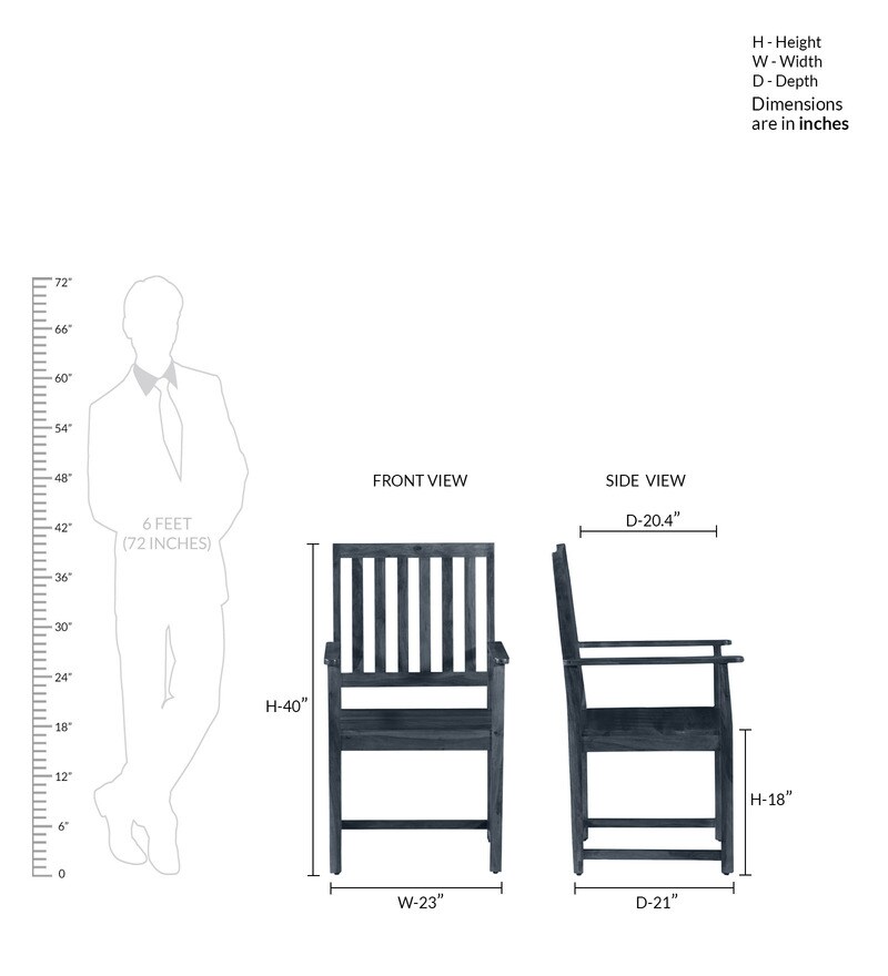 Buy Abbey Solid Wood Armchair in Honey Oak Finish By Woodsworth Online