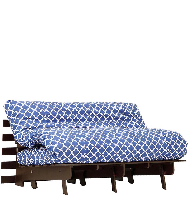 Buy Abby Futon Double Bed Blue by Hometown Online Futons Futons