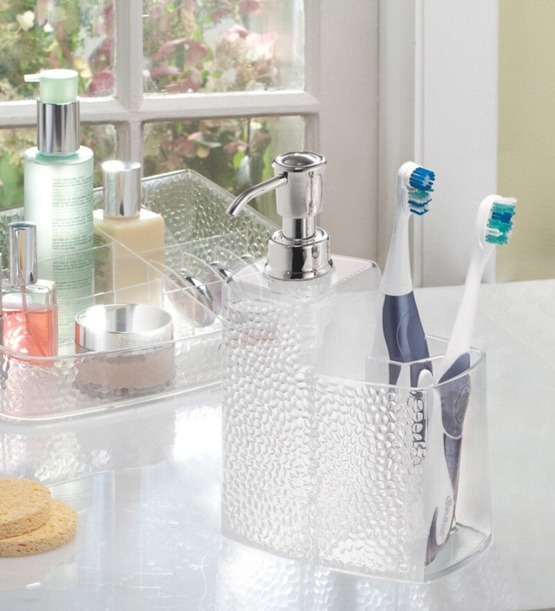 Buy Abs Plastic Counter Top 2in1 Accessory Holder By Interdesign