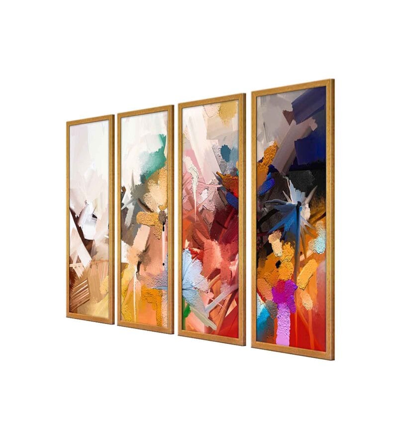 Buy Abstract Colourful Art Canvas Panels By 999Store Online Abstract