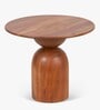 Abacus Solid Wood Side Table In Kaira Finish