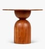 Abacus Solid Wood Side Table In Kaira Finish