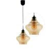 Abalone Smoke Luster Glass Hanging Light