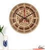 Abanoub Engineered Wood Natural Wall Clock
