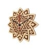 Abasi Engineered Wood Natural Wall Clock