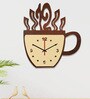 Abayomi Engineered Wood Natural Wall Clock