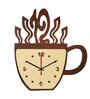 Abayomi Engineered Wood Natural Wall Clock