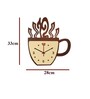 Abayomi Engineered Wood Natural Wall Clock
