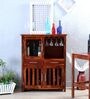 Abbey Sheesham Wood Bar Cabinet in Honey Oak Finish