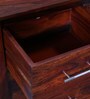 Abbey Solid Wood Dressing Table with Mirror in Honey Oak Finish