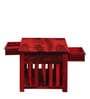 Abbey Solid Wood Coffee Table in Spicy Red Finish
