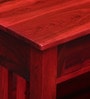 Abbey Solid Wood Coffee Table in Spicy Red Finish