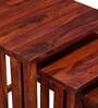 Abbey Sheesham Wood Nest Of Tables In Honey Oak Finish