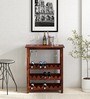 Abbey Sheesham Wood Bar Cabinet in Scratch Resistant Honey Oak