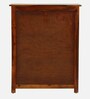 Abbey Sheesham Wood Bar Cabinet In Honey Oak Finish